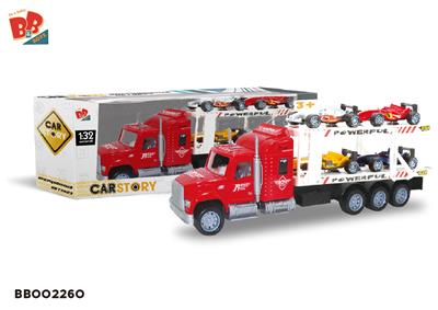 惯性双层拖头车（载4只F1) - BB002260