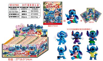 3.5寸Q版星际宝贝单只+3张卡片 锡袋装 24只锡袋展示盒 卡片和6款公仔随机 - OBL10002931