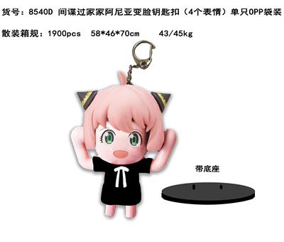 间谍过家家阿尼亚变脸钥匙扣（4个表情）单只OPP袋装 - OBL10002947