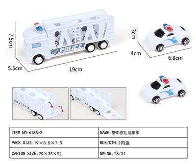 惯性拖头车带警车 - OBL10003046