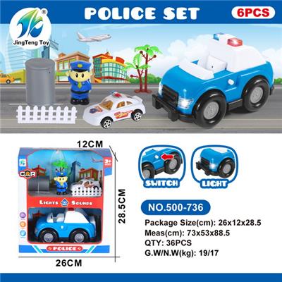 灯光声音卡
通警车展示
套装（
7pcs） - OBL10005082