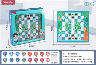 积木拼图棋盘游戏 - 斗兽棋 - OBL10009259