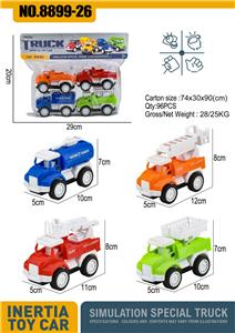ABS卡通仿真惯性车仔/城市救援队（4PCS) - OBL10009593