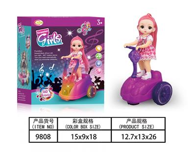 电动万向跳舞娃娃灯光音乐 - OBL10016039