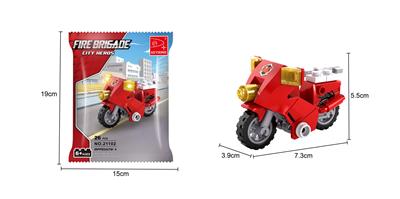 小小消防摩托车  26PCS - OBL10017225