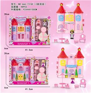 城堡配公主国王家具家具 - OBL10019049