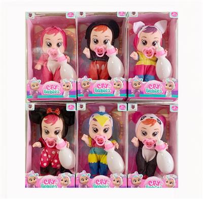 Cry Babies哭泣娃娃动物系列8寸搪胶带IC - OBL10019921