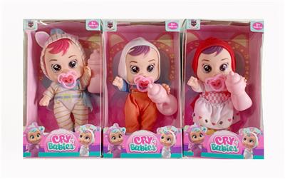 Cry Babies哭泣娃娃动物系列8寸搪胶带IC - OBL10019923