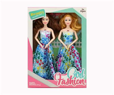 11.5寸11关节实身俄文IC音乐灯光芭比双人套装 - OBL10021323