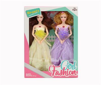 11.5寸11关节实身俄文IC音乐灯光芭比双人套装 - OBL10021326