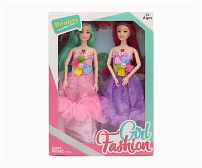 11.5寸11关节实身俄文IC音乐灯光芭比双人套装 - OBL10021330