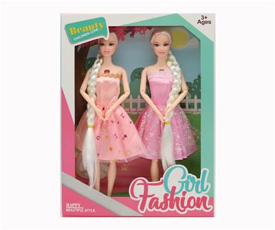 11.5寸11关节实身俄文IC音乐灯光芭比双人套装 - OBL10021332