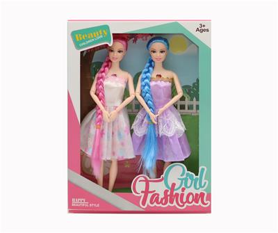 11.5寸11关节实身俄文IC音乐灯光芭比双人套装 - OBL10021333