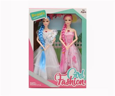 11.5寸11关节实身俄文IC音乐灯光芭比双人套装 - OBL10021334