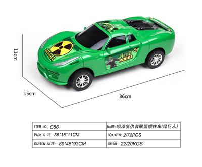 喷漆复仇者联盟惯性车（绿巨人） - OBL10021942