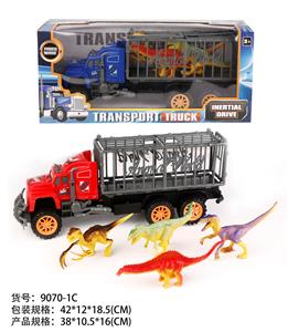 惯性拖头拖动物兰装4只大恐龙 - OBL10022267