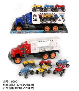 惯性拖头车拖6只沙滩摩托（双层） - OBL10022277
