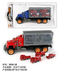 惯性拖头车厢拖4只消防(塑料) - OBL10022282