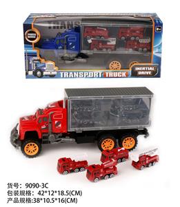 惯性拖头车厢拖4只消防(塑料) - OBL10022283
