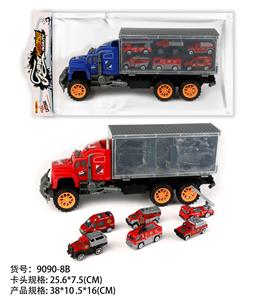 惯性拖头车厢拖6只消防（合金） - OBL10022297