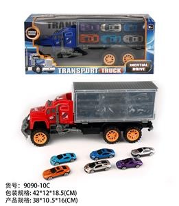 惯性拖头车厢拖6只赛车（合金） - OBL10022304
