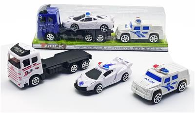 惯性军事拖头车载回力警车 - OBL10022513