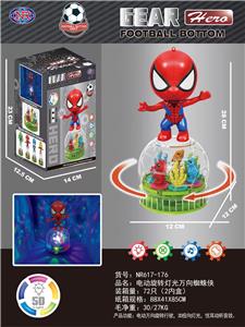 电动旋转灯光万向蜘蛛侠 - OBL10023565