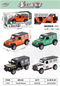 THREE DOOR ACOUSTO-OPTIC RETRO ALLOY OFF-ROAD VEHICLE - OBL10024252