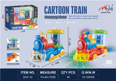 ELECTRIC UNDERWATER WORLD CARTOON TRAIN - OBL10024308
