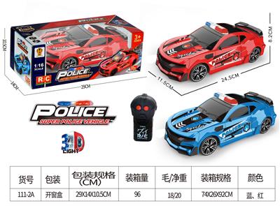 1:16二通遥控车大黄蜂警车带3D灯光 - OBL10025397