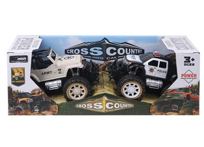 吉普警车皮卡军车惯性车2只装 - OBL10028493