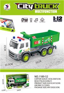 INERTIAL SANITATION ANTI-BUCKET TRUCK (WITH IC LIGHT SOUND PACK, 3 X LR44 COIN CELL BATTERIES) - OBL10034758