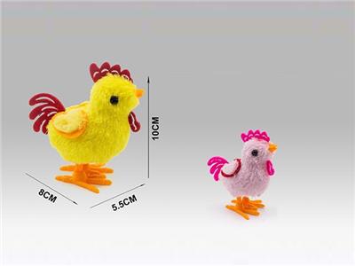 上链毛绒跳跳双翅小公鸡 - OBL10035769