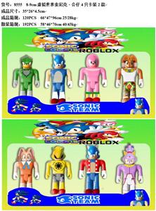 8-9CM虚拟世界索尼克公仔 4只卡装2款 - OBL10035957