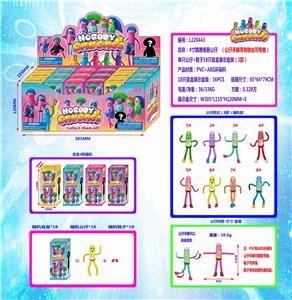 4寸跳舞香肠公仔单只公仔+鞋子18只盲盒展示盒装（1款）带铁线 环保材质 - OBL10036201