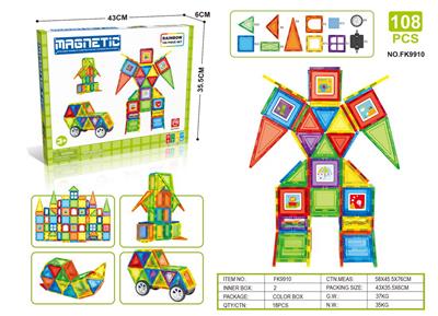 百变磁力片积木（108pcs） - OBL10040367