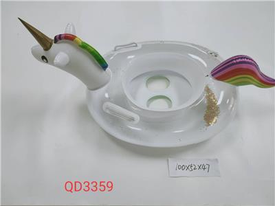 100CM亮片独角兽游泳艇 - OBL10042472
