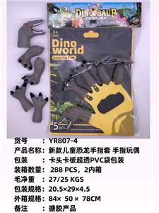 新款儿童恐龙手指套 
手指玩偶 - OBL10051289