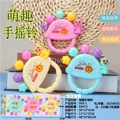 萌趣手摇铃/6只 - OBL10053664