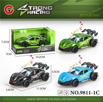 (GCC)小号灯光音乐回力骨架跑车 - OBL10064423