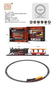1：87复古电动火车轨道灯光音乐 - OBL10069908