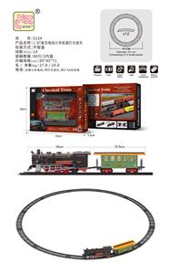 1：87复古电动火车轨道灯光音乐 - OBL10069910
