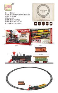 1：87复古电动火车轨道灯光音乐 - OBL10069913