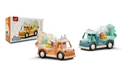 彩盒电动透明牙轮工程车 - OBL10070639