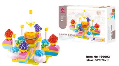 糖果蛋糕大颗粒积木(65PCS) - OBL10074003