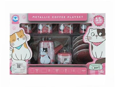 粉猫咖啡具(14PCS) - OBL10075820