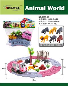 ABS卡通电动音乐救护车轨道之动物乐园套装 - OBL10075988