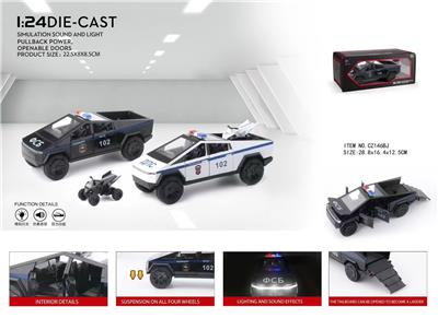 1:24特斯拉皮卡俄文警车 - OBL10077137
