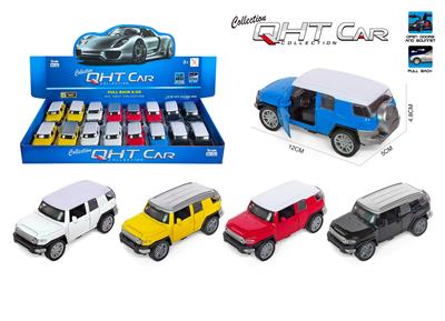 1:36丰田FJ合金回力跑车,门可开（一款4色（随机3色）混装，16只装一展示盒） - OBL10078996