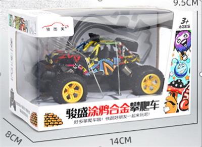 单只开窗盒涂鸦攀爬合金车 - OBL10085713